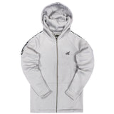 Henry clothing - 3-304 - ice black taped zip through hoodie