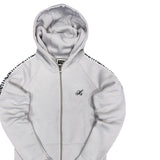 Henry clothing - 3-304 - ice black taped zip through hoodie