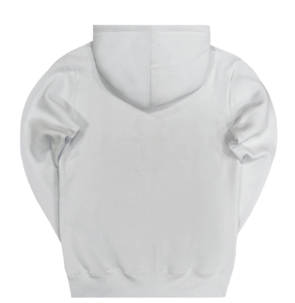 Henry clothing - 3-302 - white gold hologram logo hoodie