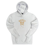 Henry clothing - 3-305 - white emplem logo hoodie