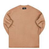 Henry clothing - 3-312 - brown sweatshirt simple logo