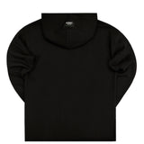 Henry clothing - 3-313 - calligraphy hoodie - black