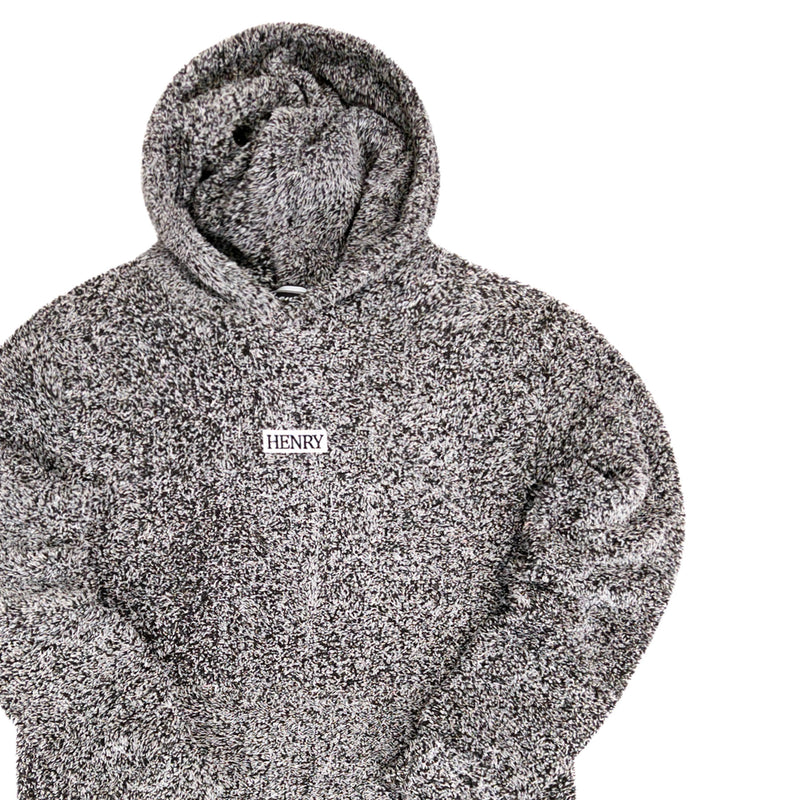 Henry clothing - 3-331 - fluffy hoodie - grey
