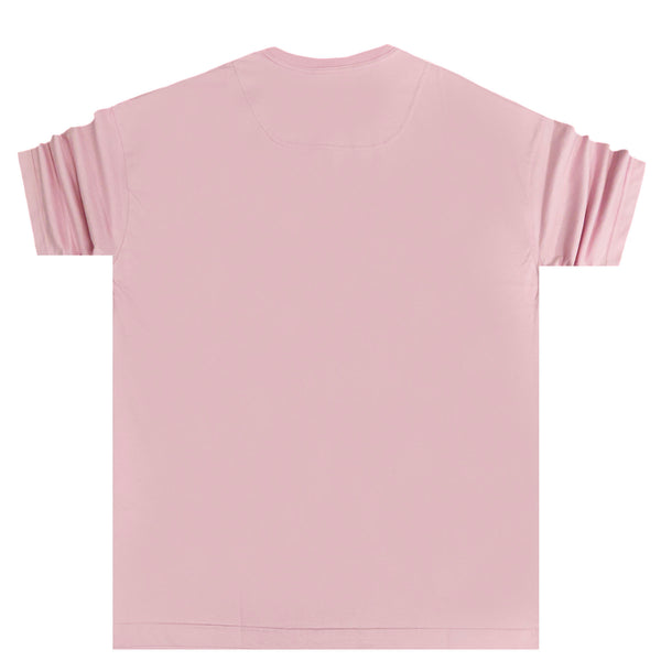 Henry clothing white logo oversize tee - pink