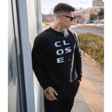 Close society - W22-405 - dot logo crewneck - black