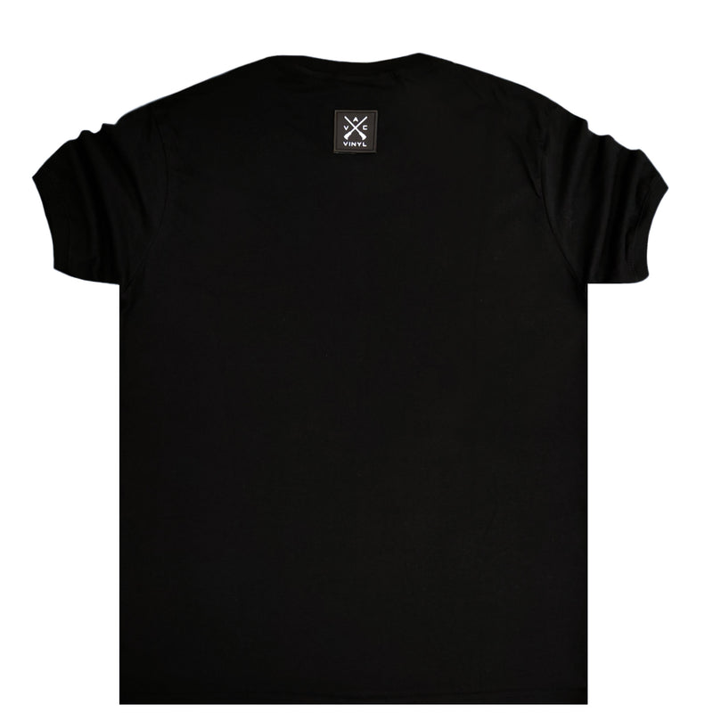 Vinyl art clothing - 36952-01 - t-shirt cross logo - black