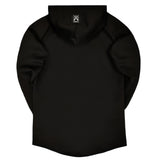 Vinyl art clothing full-zip hoodie total black