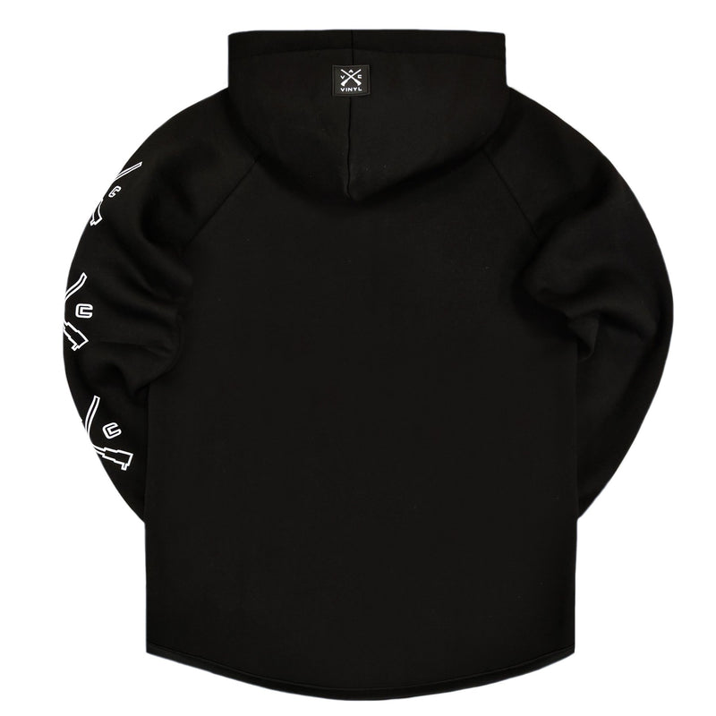 Vinyl - 44295-01-W - full-zip hoodie with logo - black