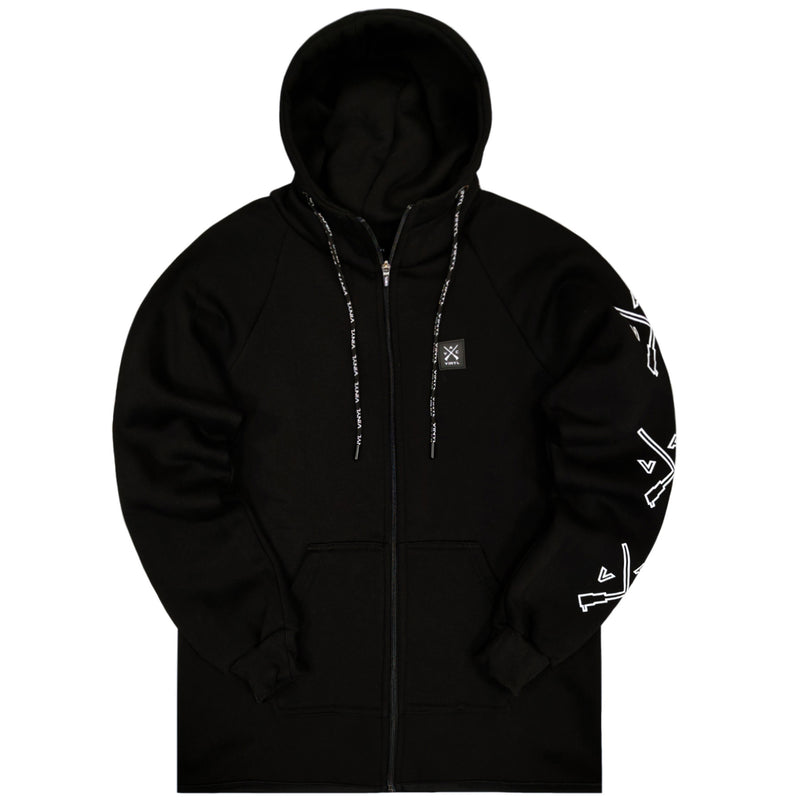 Vinyl art clothing - 44295-01 - full-zip hoodie with logo - black