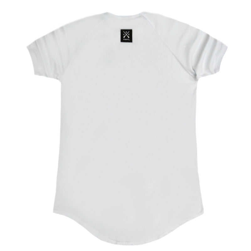 Vinyl art clothing - 48634-02 - white ombre logo t-shirt