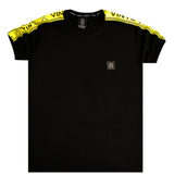 Vinyl art clothing - 52812-01 - black fluo taped t-shirt