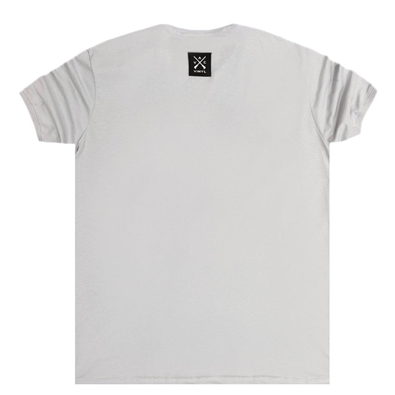 Vinyl art clothing grey - 52812-09-W - fluo taped t-shirt