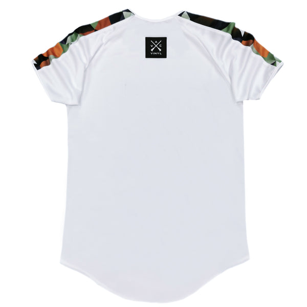 Vinyl art clothing - 53700-02 - color blocking stripe t-shirt