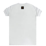 Vinyl art clothing - 54854-02 - white gold tape t-shirt