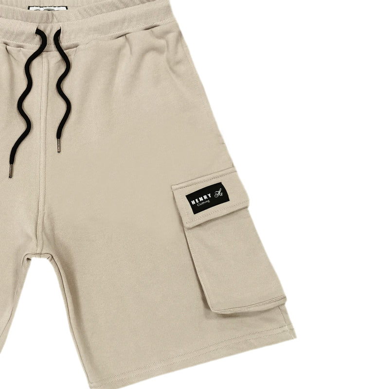 Ανδρική βερμούδα Henry Clothing - 6-050 - cargo shorts μπεζ