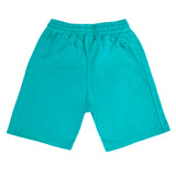 Henry clothing - 6-204 - green hexagon logo shorts