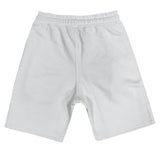 Henry clothing - 6-206 - white shorts double contrast line