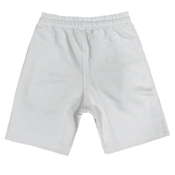 Henry clothing - 6-206 - white shorts double contrast line