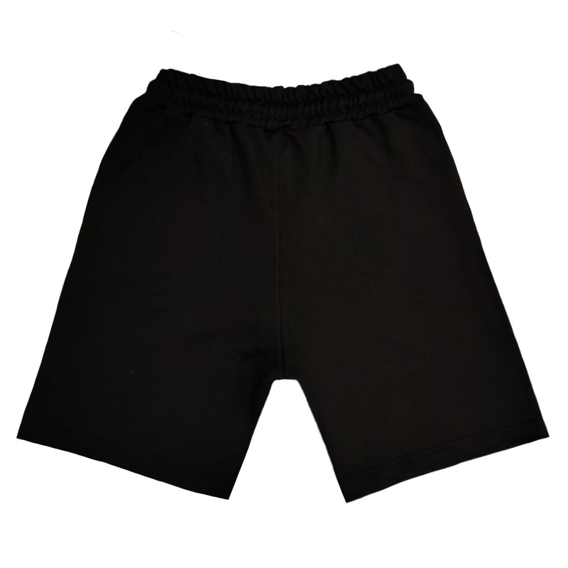 Henry clothing - 6-207 - black oversize shorts