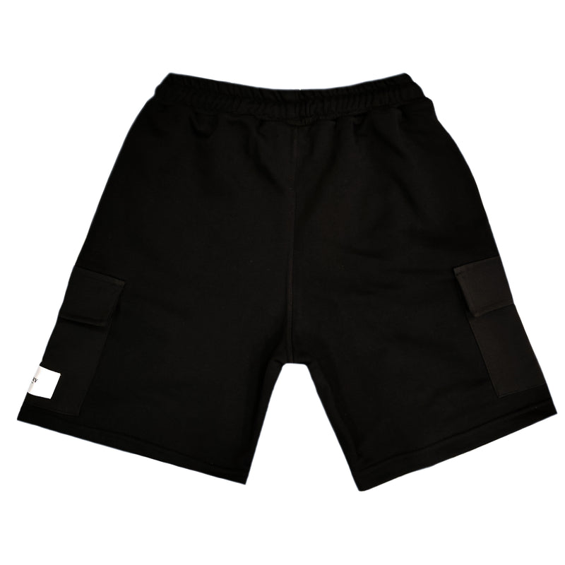 Henry clothing - 6-210 - black cargo shorts