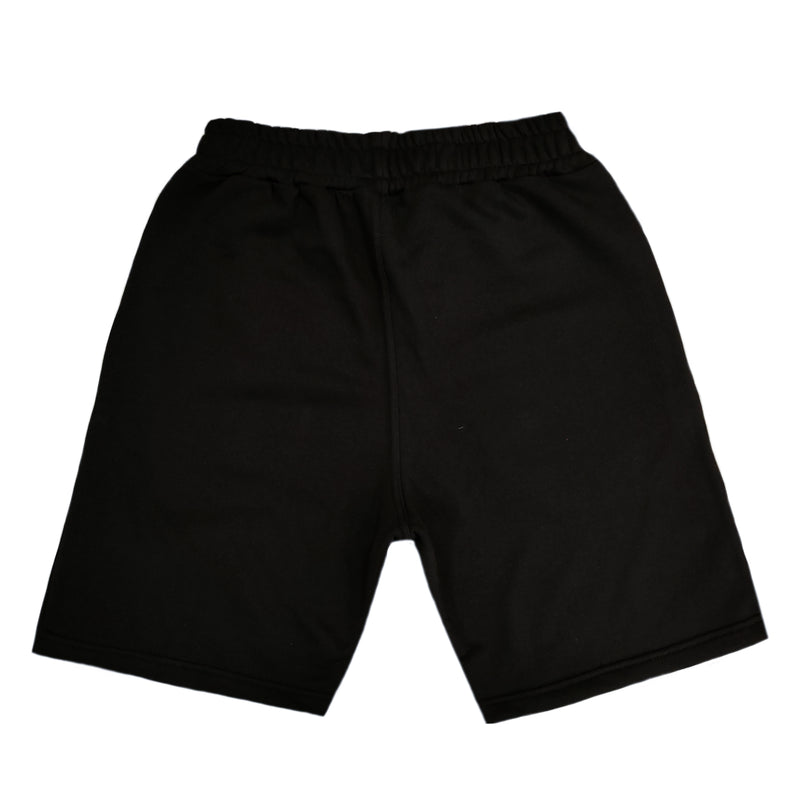 Henry clothing - 6-211 - black left logo shorts