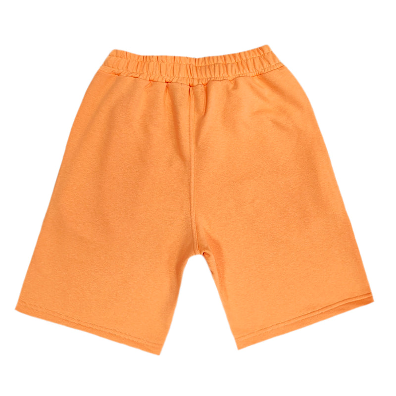 Henry clothing - 6-211 - orange left logo shorts