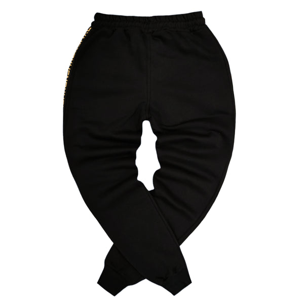 Henry clothing - 6-304 - black gold taped pants