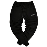 Henry clothing - 6-305 - black half taped pants