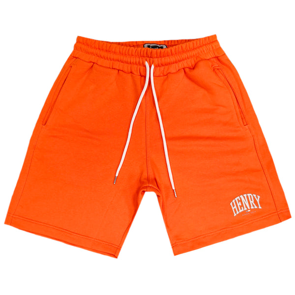 Henry clothing - 6-323 - arch logo shorts - orange