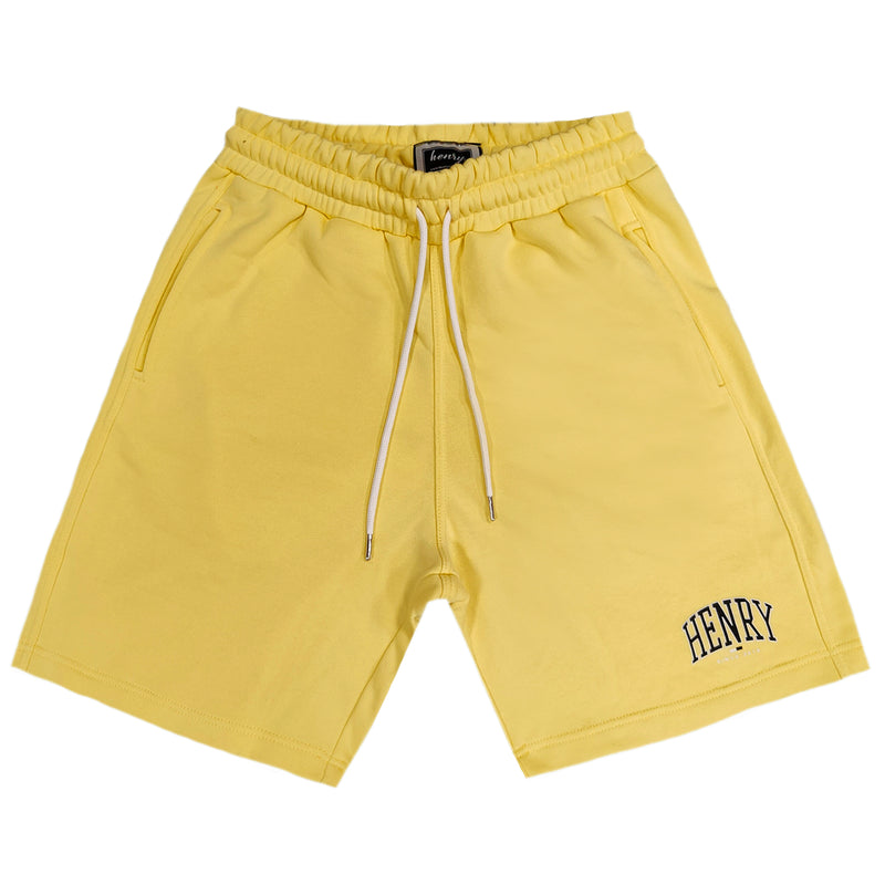 Henry clothing - 6-323 - arch logo shorts - yellow