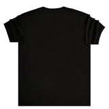 Cosi jeans - 60-W22-21 - textured logo t-shirt - black