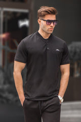 Madmext polo t-shirt luigi - black