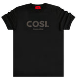 Cosi jeans - 61-S23-04 - black letters tee - black