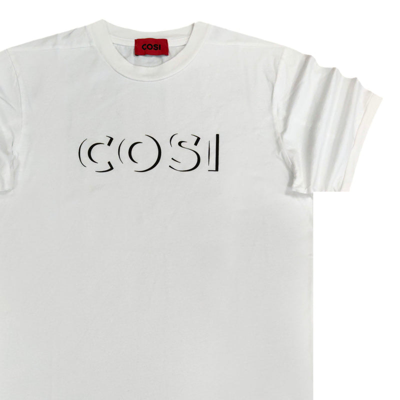 Cosi jeans - 61-S23-10 - half letters tee - white