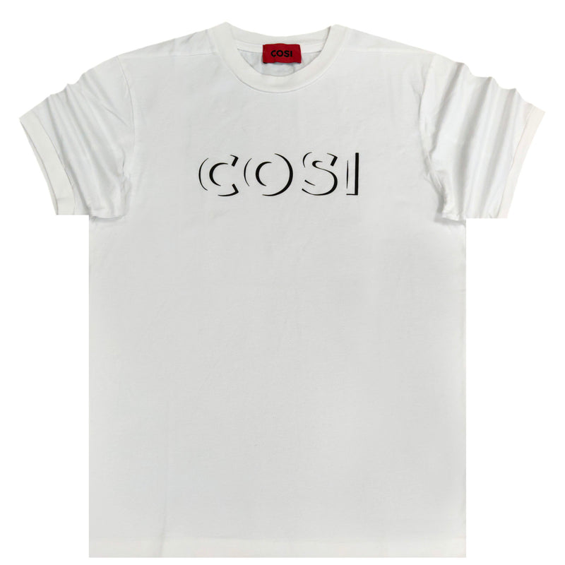 Cosi jeans - 61-S23-10 - half letters tee - white