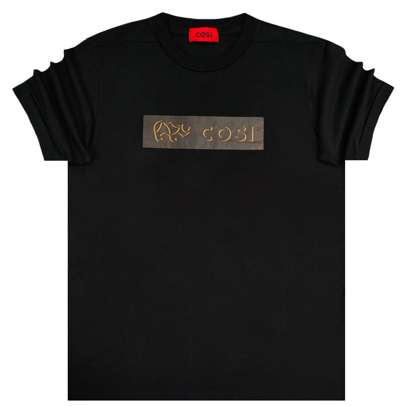 Cosi jeans - 61-S23-11 - gold letters tee - black