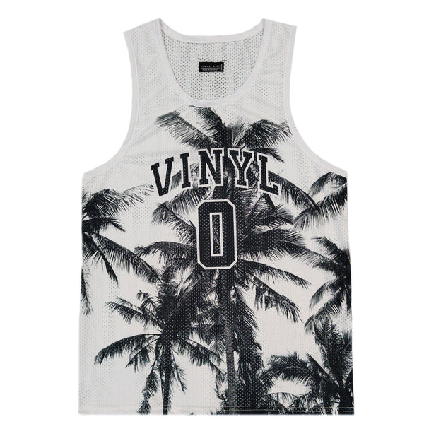 Vinyl art clothing - 66351-02 - white miami sleeveless tee