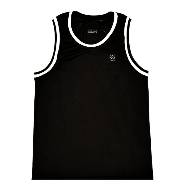 Vinyl art clothing - 66500-01 - black vinyl sleeveless tee