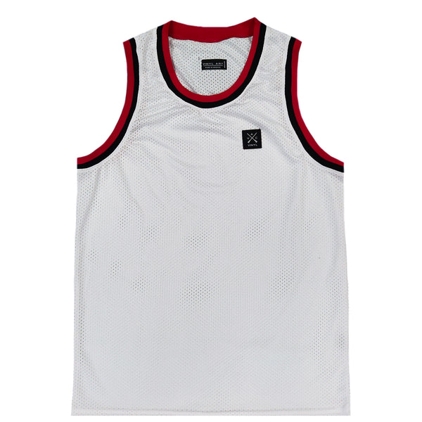 Vinyl art clothing - 66500-02 - white vinyl sleeveless tee