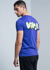 Vinyl art clothing - 10476-22 - graffiti logo t-shirt - purple