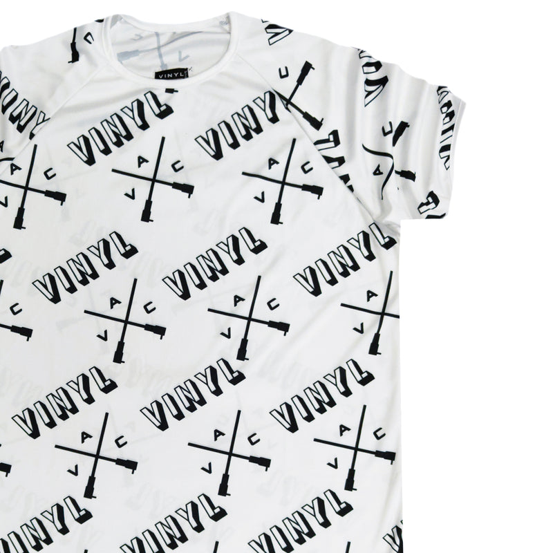 Vinyl art clothing - 72841-02 - white all over printed t-shirt
