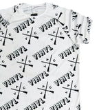 Vinyl art clothing - 72841_02-W - white all over printed t-shirt