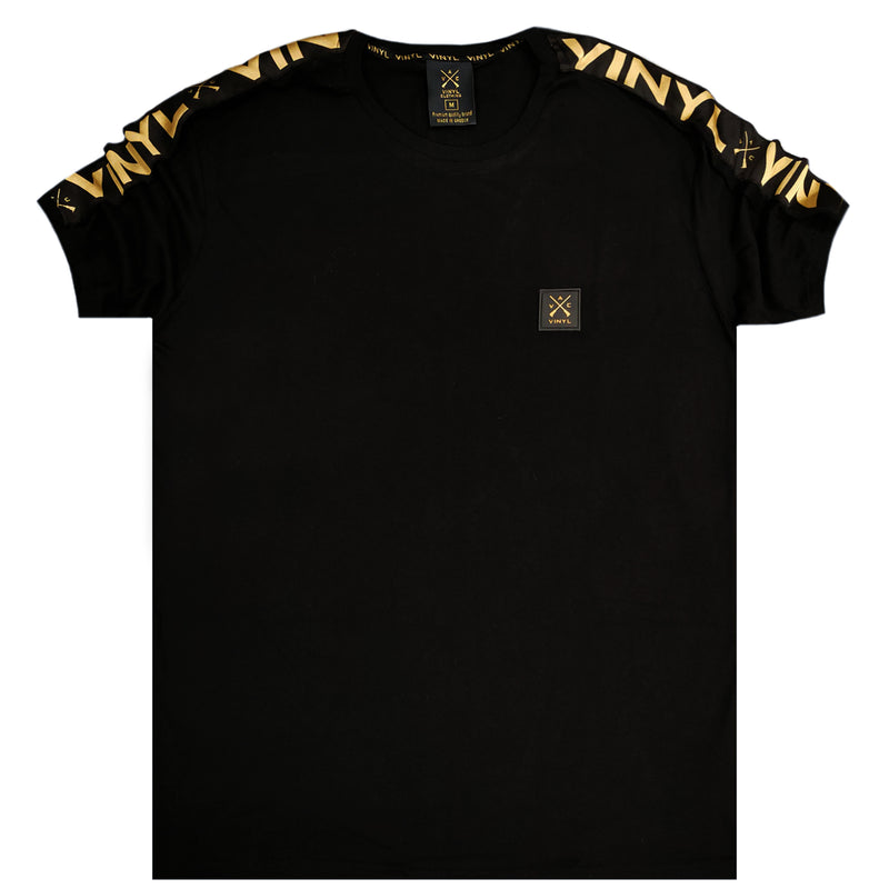 Vinyl art clothing - 76412-01 - black t-shirt with logo tape
