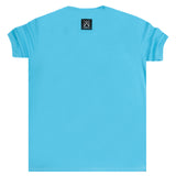 Vinyl art clothing - 76412-24 - teal t-shirt with logo tape