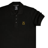 Vinyl art clothing - 76824-01 - black polo with gold logo
