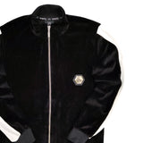 Vinyl art clothing - 77250-01 - black striped velour jacket