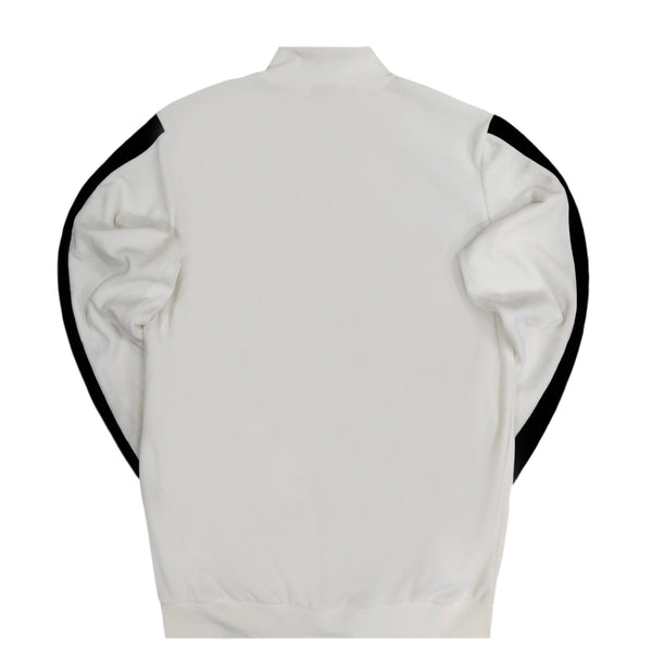 Vinyl art clothing - 77250-02 - white striped velour jacket