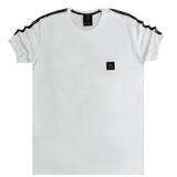 Vinyl art clothing - 77420-02 - white t-shirt with small tape