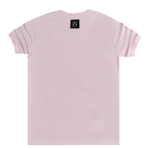 Vinyl art clothing - 77420-03 - t-shirt with small tape - pink