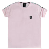 Vinyl art clothing - 77420-03 - t-shirt with small tape - pink